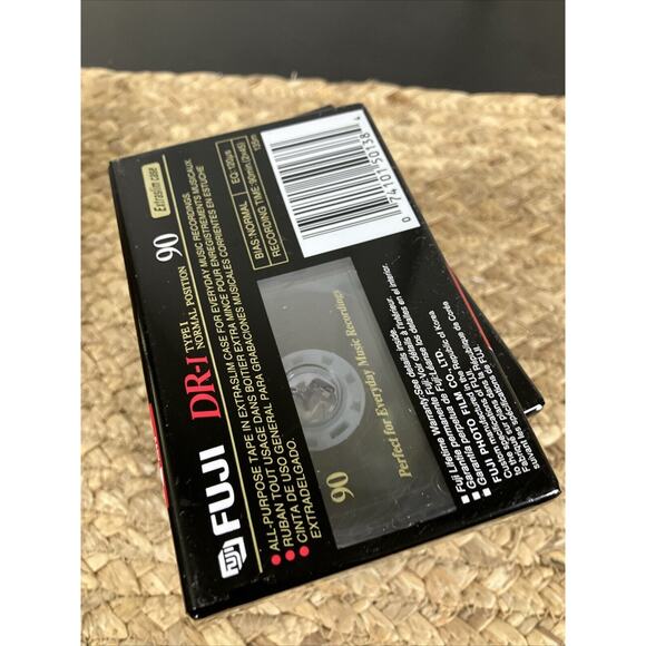 Lot Of 6 Fuji DR-I 90 Blank Audio Tape Cassette Sealed Normal Bias Type 1 - Picture 5 of 5